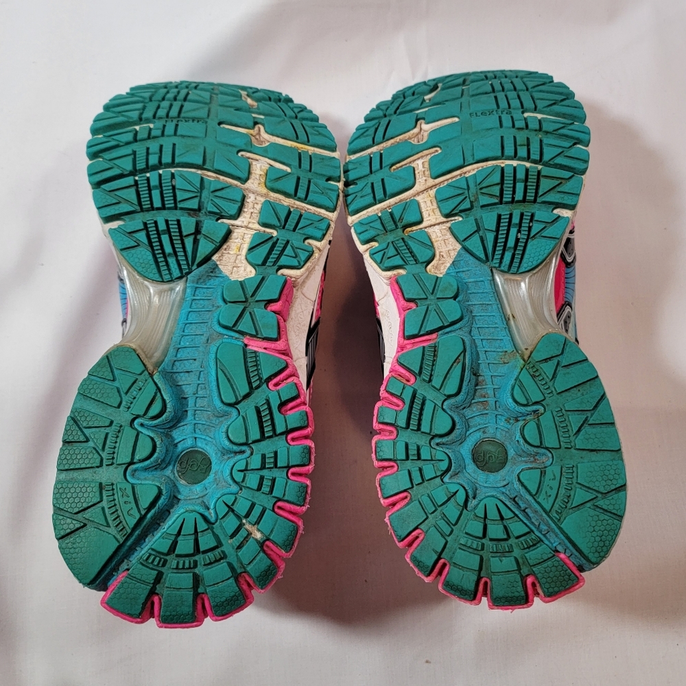 Brooks Women Adrenaline GTS14 Running Shoeer Size 8  Hot Pink Teal - Picture 6 of 8